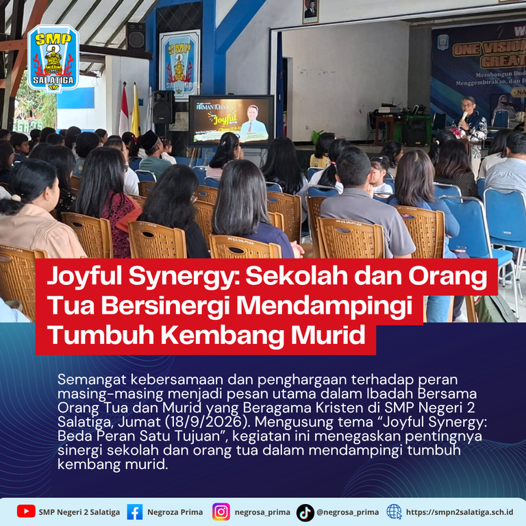 Joyful Synergy: Sekolah dan Orang Tua Bersinergi Mendampingi Tumbuh Kembang Murid